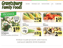 Tablet Screenshot of grantsburgfamilyfoods.com